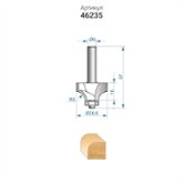 Фреза кромочная калевочная (28.6х16 мм; R8 мм; хвостовик 8 мм) Энкор (46235) 