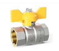 Кран шаровой для газа  1/2" FF бабочка LD (LD 47.350.15)