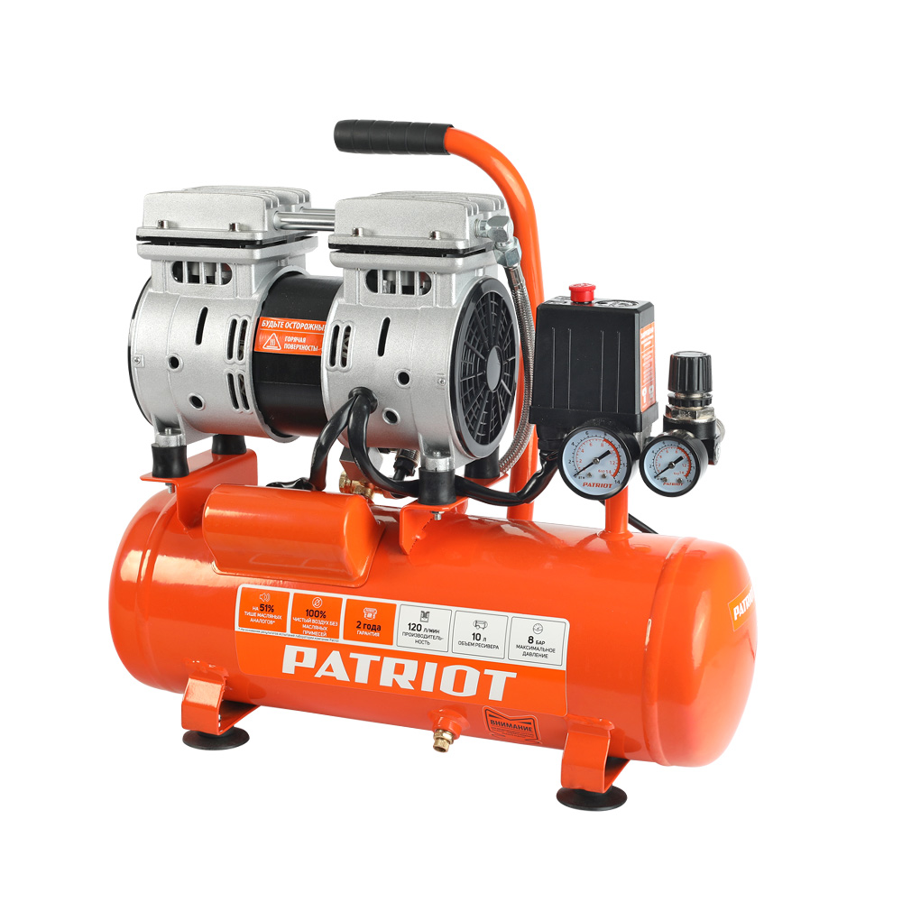Компрессор PATRIOT WO 10-120 безмасл 525306370 Компрессор PATRIOT WO 10-120 безмасл 525306370