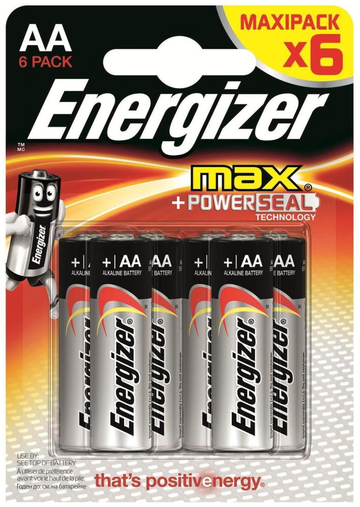 Батарейка Energizer AA MAX 6шт E91 алкалиновая E300132200 Батарейка Energizer AA MAX 6шт E91 алкалиновая E300132200