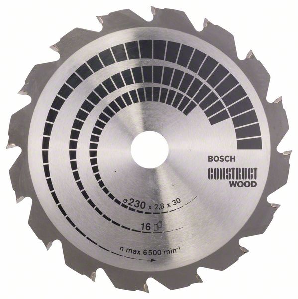 Диск пильный по дереву (230x30 z16) BOSCH Construct Wood 2.608.640.635 Диск пильный по дереву (230x30 z16) BOSCH Construct Wood 2.608.640.635
