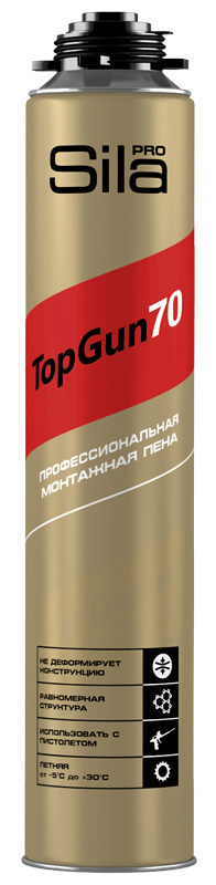 Пена монтажная 70л 875мл Sila Pro TopGun проф A1453Z Пена монтажная 70л 875мл Sila Pro TopGun проф A1453Z