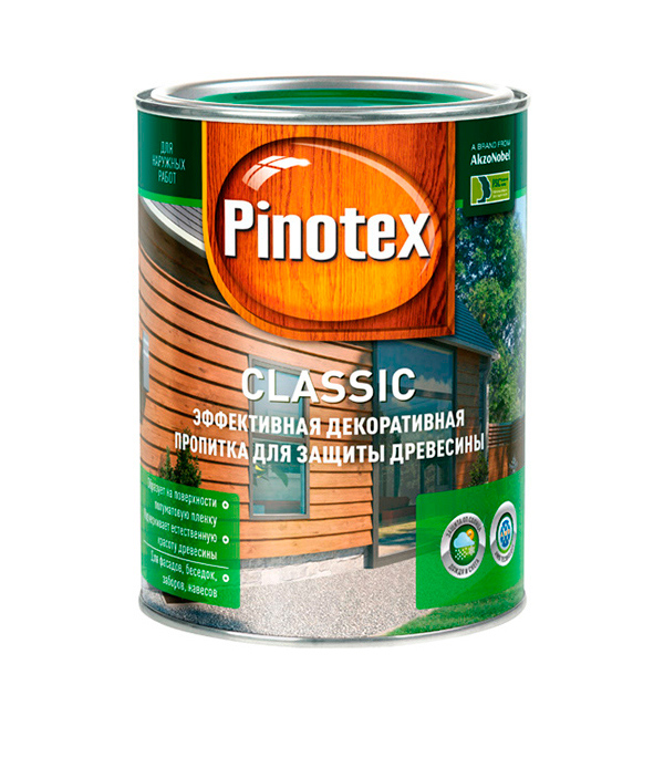 Антисепт "Пинотекс классик" (База п/кол) CLR 2.7 л Pinotex 42679 Антисепт "Пинотекс классик" (База п/кол) CLR 2.7 л Pinotex 42679