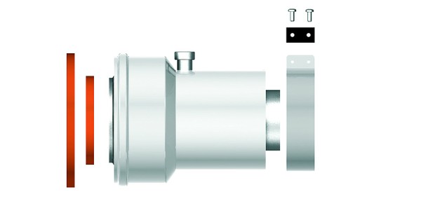 Адаптер d60/100-d80/125 Ariston 3318040 Адаптер d60/100-d80/125 Ariston 3318040