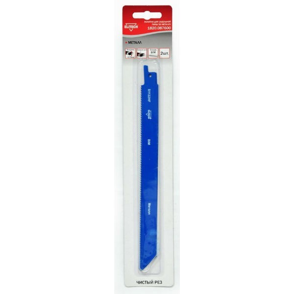 Пилка для ножовки для металла Elitech (S1122HF) 2шт 1820.087600 Пилка для ножовки для металла Elitech (S1122HF) 2шт 1820.087600