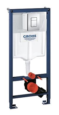 Инсталляция для подвесного унитаза 3 в 1 кнопка квадрат Grohe 38 772 001