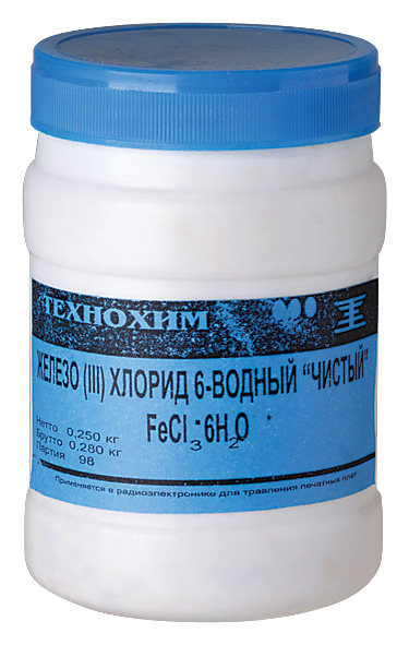 Железо хлорное для травления медных сплавов FIT 250гр 60605 Железо хлорное для травления медных сплавов FIT 250гр 60605