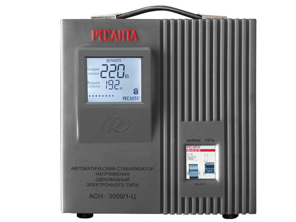 Стабилизатор Ресанта АСН-3000/1-Ц (63/6/5) Стабилизатор Ресанта АСН-3000/1-Ц (63/6/5)