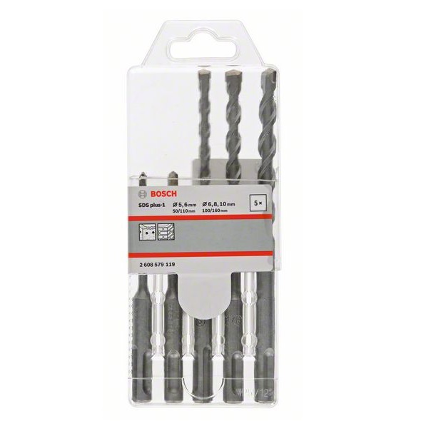 Набор буров Bosch SDS+ plus-1 2 608 579 119 Набор буров Bosch SDS+ plus-1 2 608 579 119