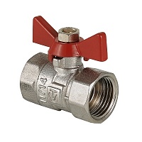 Кран шаровой 3/4" FF бабочка COMPACT Кран шаровой 3/4" FF бабочка COMPACT