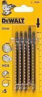 Пилка для электролобзика T101 B HCS 5 штук DeWalt DT2165-QZ Пилка для электролобзика T101 B HCS 5 штук DeWalt DT2165-QZ