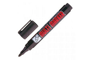 Маркер черный Crown Multi Marker пулевидный 3мм CPM-800 черный Маркер черный Crown Multi Marker пулевидный 3мм CPM-800 черный
