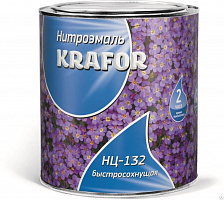 Эмаль Krafor НЦ-132 СЕРАЯ 0,7 кг 26486