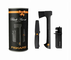 Набор Fiskars в тубусе Топор + нож + точилка 1055139 Набор Fiskars в тубусе Топор + нож + точилка 1055139