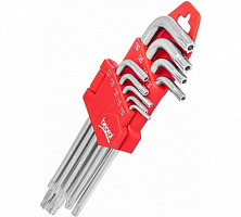 Набор шестигранников BEOROL 9шт Torx Т10-Т50 245237 Набор шестигранников BEOROL 9шт Torx Т10-Т50 245237
