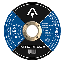 Круг отрезной Ø 230х1,9х22 для металла Interflex (4078231910) Круг отрезной Ø 230х1,9х22 для металла Interflex (4078231910)