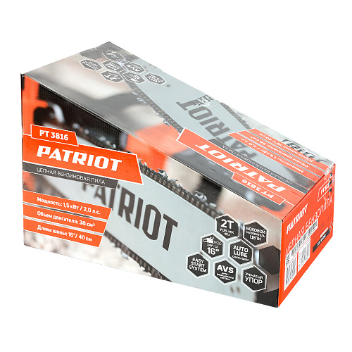 Пила цепная бензиновая Patriot 3816 (220105510/4510) Пила цепная бензиновая Patriot 3816 (220105510/4510)