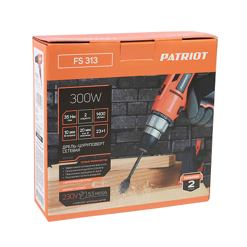 Дрель шуруповерт PATRIOT FS 313 120301413 Дрель шуруповерт PATRIOT FS 313 120301413