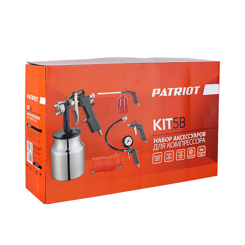 Набор пневмоинструмента Patriot KIT 5 В 830901055 Набор пневмоинструмента Patriot KIT 5 В 830901055
