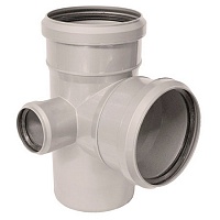 Крестовина PP двухплоскостная ф110/110/050 x 87° COMFORT левая Sinikon 512033.K Крестовина PP двухплоскостная ф110/110/050 x 87° COMFORT левая Sinikon 512033.K