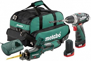 Шуруповерт + ножовка аккумуляторная Metabo Combo Set 2.4 10.8В (685056000) Шуруповерт + ножовка аккумуляторная Metabo Combo Set 2.4 10.8В (685056000)