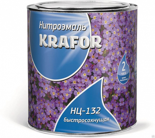 Эмаль Krafor НЦ-132 ЧЕРНАЯ 0,7 кг 26485