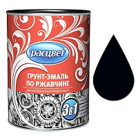 Грунт-эмаль по ржавчине РАСЦВЕТ Черная 3в1 1.9кг 22443 Грунт-эмаль по ржавчине РАСЦВЕТ Черная 3в1 1.9кг 22443