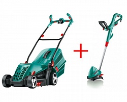 Газонокосилка электрическая BOSCH ROTAK 37 + Триммер BOSCH ART 26 COMBITRIM Газонокосилка электрическая BOSCH ROTAK 37 + Триммер BOSCH ART 26 COMBITRIM