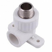 Уголок с креплением ф25-3/4" ВР PPRC (25/50) FD-plast 1172 Уголок с креплением ф25-3/4" ВР PPRC (25/50) FD-plast 1172