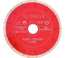 Круг алмазный Solga ф250х25.4 мм HARD CERAMICS 20010250 Круг алмазный Solga ф250х25.4 мм HARD CERAMICS 20010250