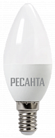 Лампа светодиодная Ресанта 6Вт свеча 3000К теплый Е14 LL-R-C37-6W-230-3K-E14 Лампа светодиодная Ресанта 6Вт свеча 3000К теплый Е14 LL-R-C37-6W-230-3K-E14