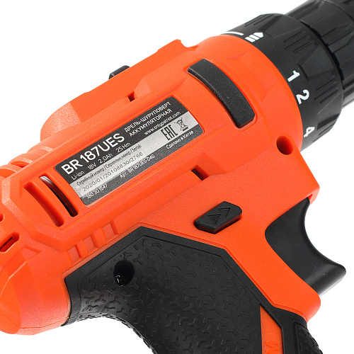 Шуруповерт аккумуляторный PATRIOT BR 187UES 180301547 Шуруповерт аккумуляторный PATRIOT BR 187UES 180301547