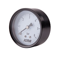 Манометр осевой 10атм. 1/4" d=50,60mm Манометр осевой 10атм. 1/4" d=50,60mm