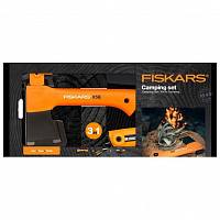 Набор для кемпинга топор Х5 + пила+ нож Fiskars 1057912 Набор для кемпинга топор Х5 + пила+ нож Fiskars 1057912