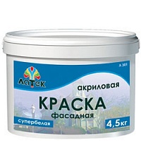 Краска водоэмульсионная фасад.с\белая Л301 7кг Краска водоэмульсионная фасад.с\белая Л301 7кг