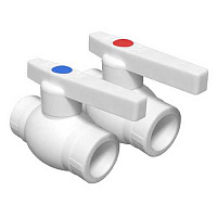 Кран шаровой PP-R Valfex 25мм белый (10/40) 10144025 Кран шаровой PP-R Valfex 25мм белый (10/40) 10144025