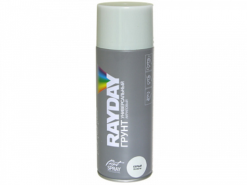 Грунт аэрозольный акрил RAYDAY Серый GU-0427-M 520мл 135028