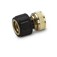 Коннектор латунный 1/2" с аквастопом Karcher 2.645-017 Коннектор латунный 1/2" с аквастопом Karcher 2.645-017