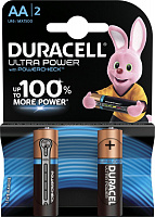 Батарейка Duracell AA LR6-2BL Ultra Power 2шт алкалиновая Б0038759 Батарейка Duracell AA LR6-2BL Ultra Power 2шт алкалиновая Б0038759