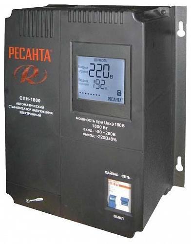 Стабилизатор Ресанта СПН-1800 (63/6/24) Стабилизатор Ресанта СПН-1800 (63/6/24)