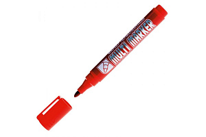 Маркер красный Crown Multi Marker пулевидный 3мм CPM-800 красный Маркер красный Crown Multi Marker пулевидный 3мм CPM-800 красный